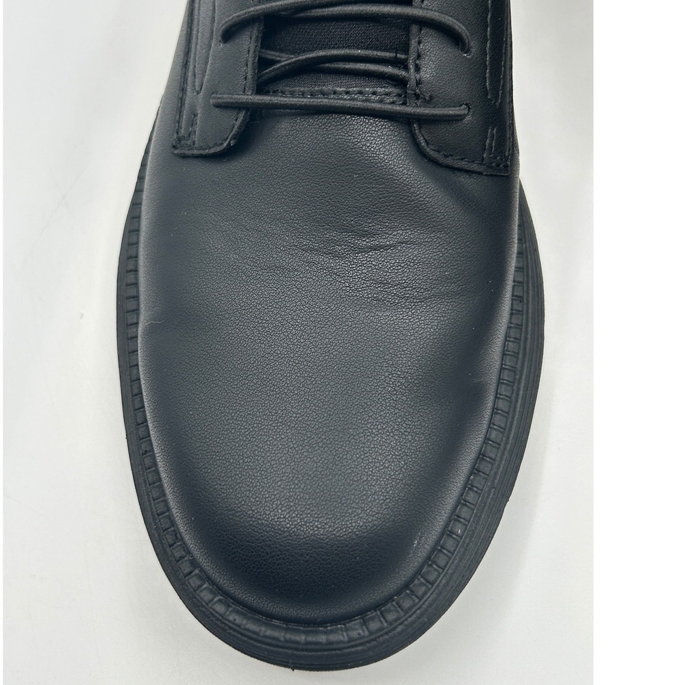 Skechers Slip-ins Shoes, Black Lea./Syn. Oxford, Men's 10.5, Slip Resistant - Picture 11 of 14